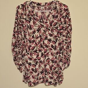 Sew In Love Pink and Purple Floral Blouse